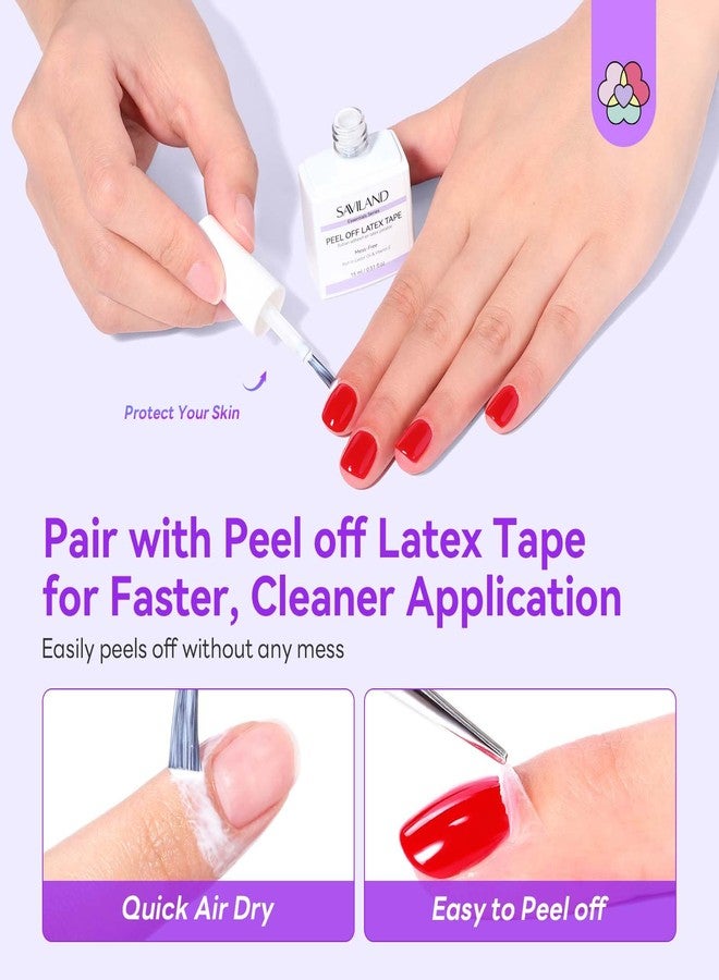 SAVILAND Essentials Dip Powder Remover Kit: Fast Removal Dip Nail Remover with Liquid Latex Peel Off Cuticle Oil Manicure Tools For Dip Nails Gel Easy Remove No Need Soaking Or Wrapping Home Use Gift - Image 4